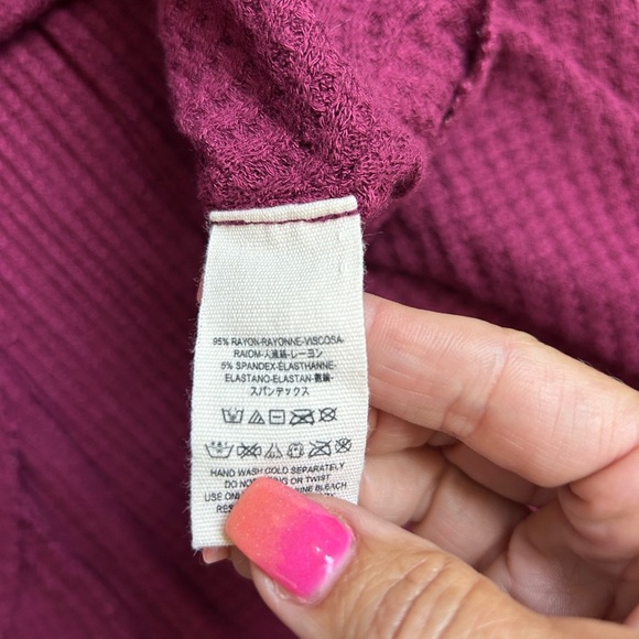 Free People Oversized Draping Waffle-knit Sleeveless Top size Medium - Picture 3 of 8